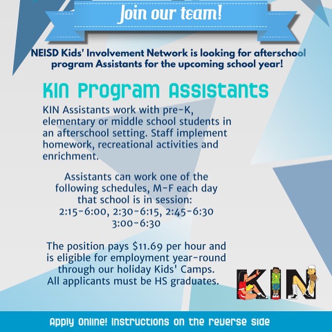 NEISD Kids' Involvement Network - KIN - Home