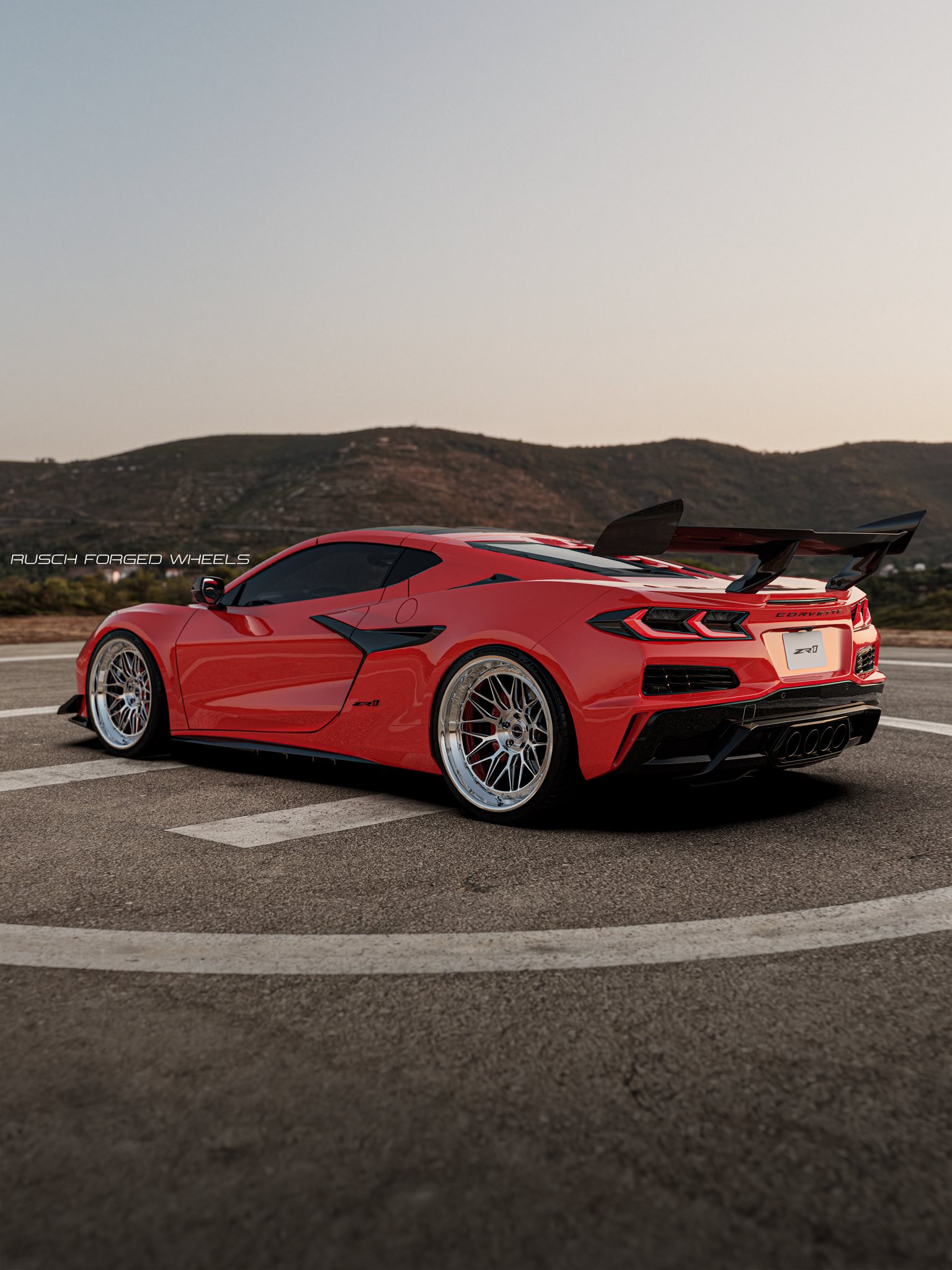 Have a great week everyone! ZR1 in Torch red render 🏁