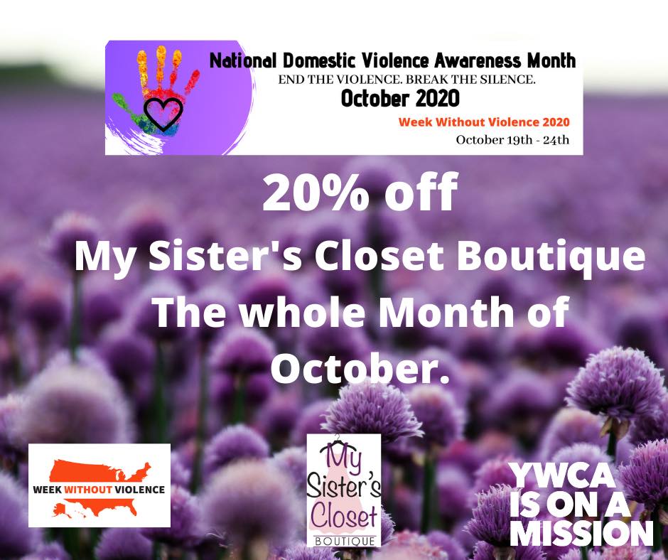 YWCA Genesee - It’s Domestic Violence Awareness month! All proceeds ...