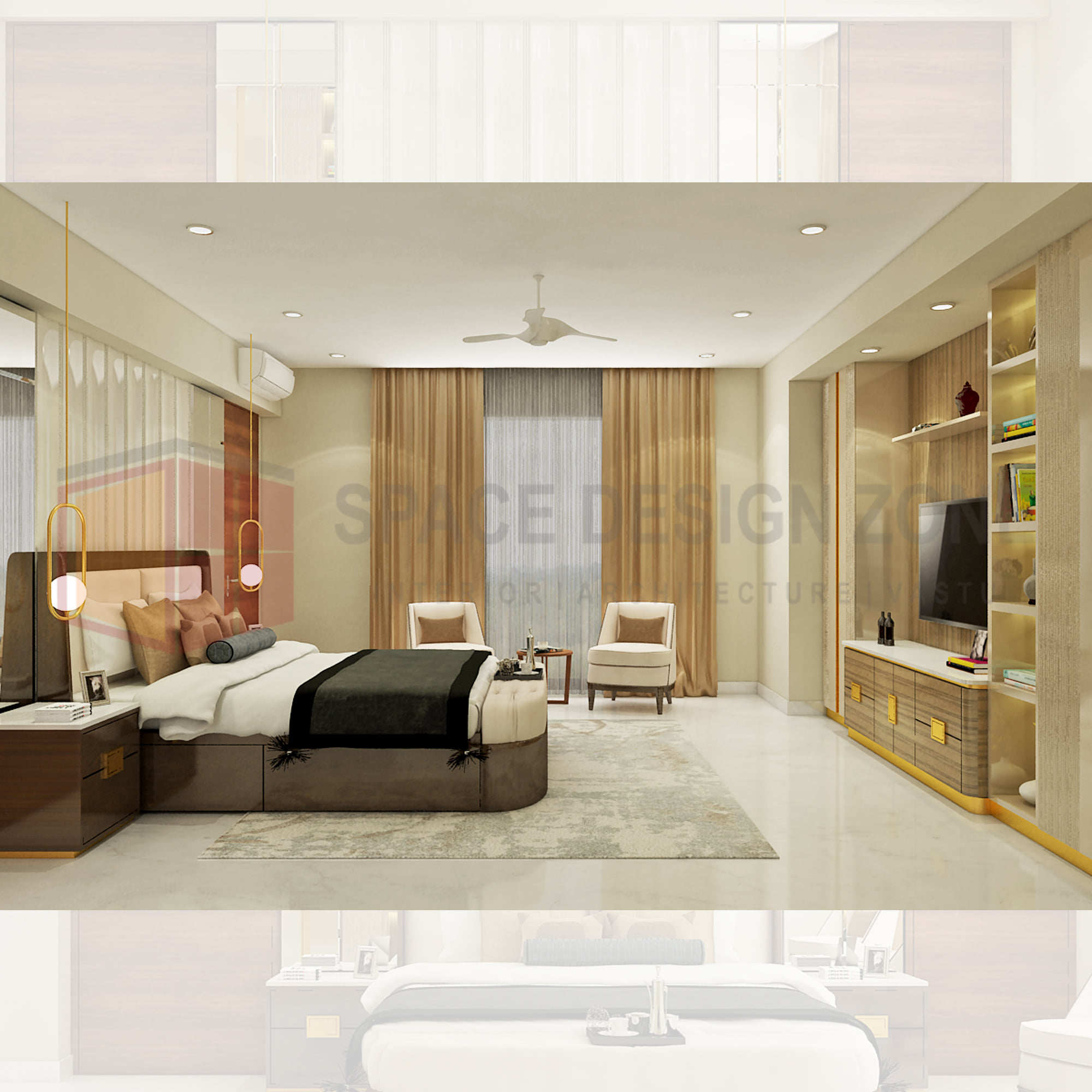 Bedroom Interior design by... - Space Design Zone
