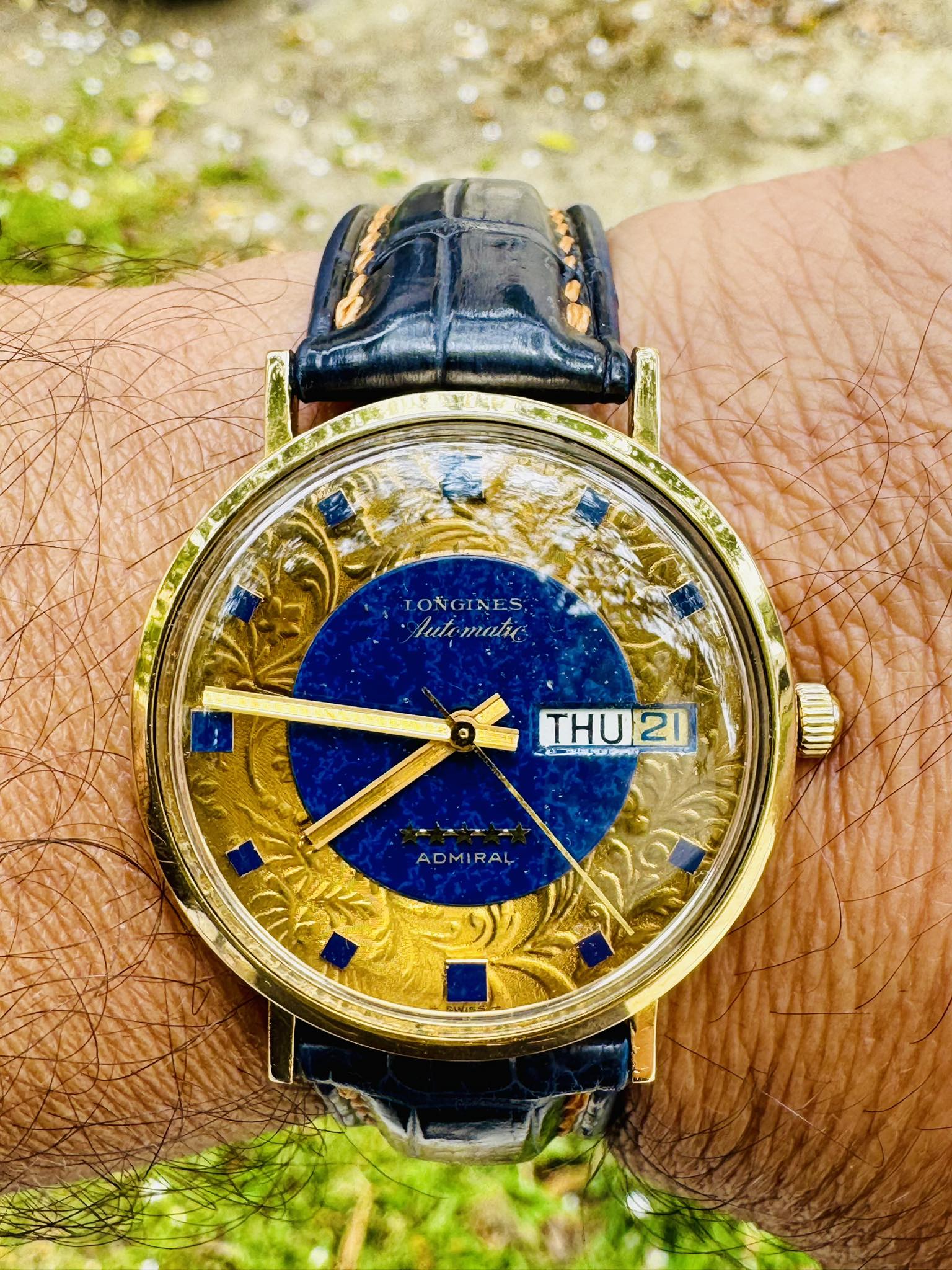 1982 - The Admiral's Cup in 18 carat gold on blued steel. It was a