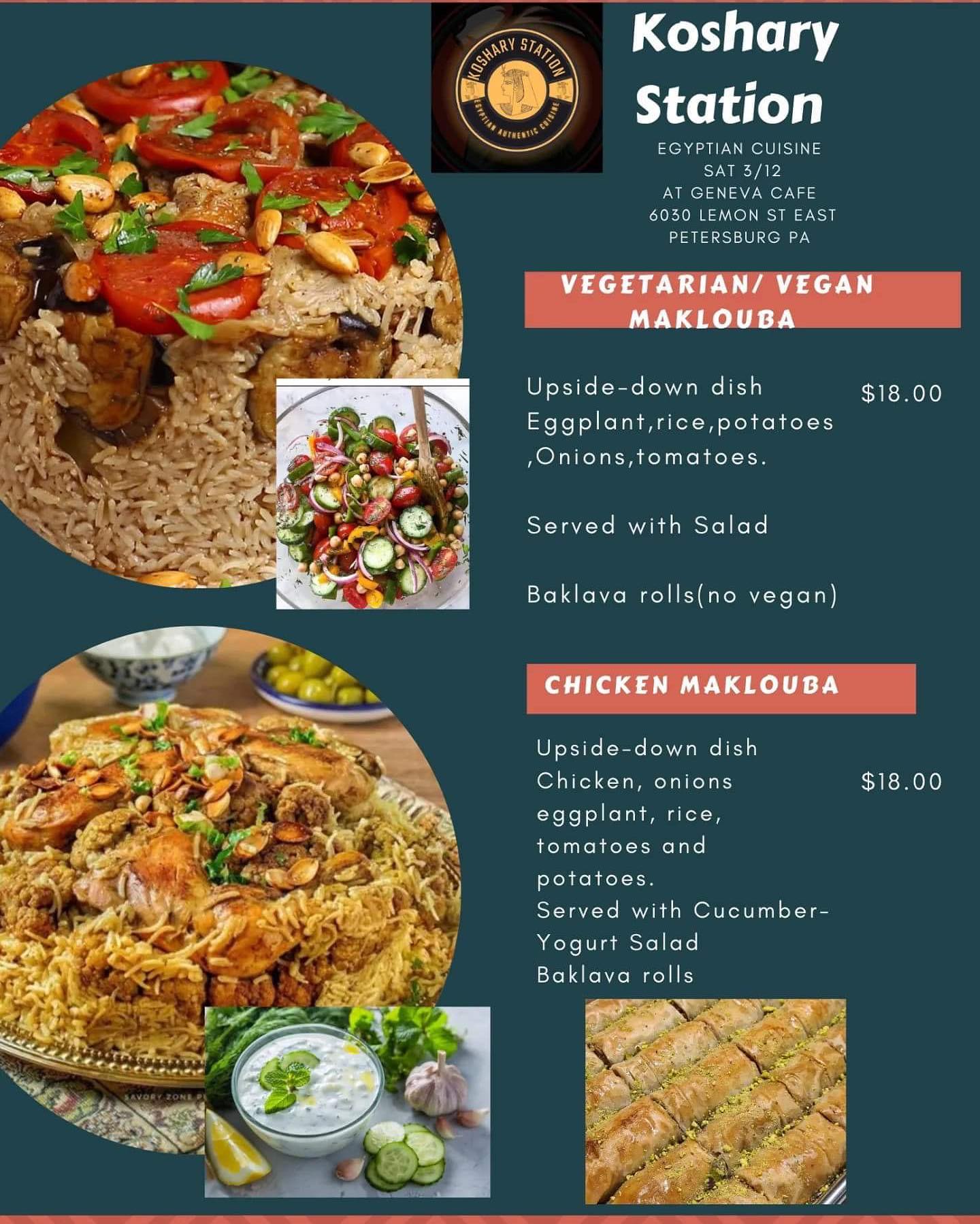 Geneva Bakery - Here is this week’s menu from...