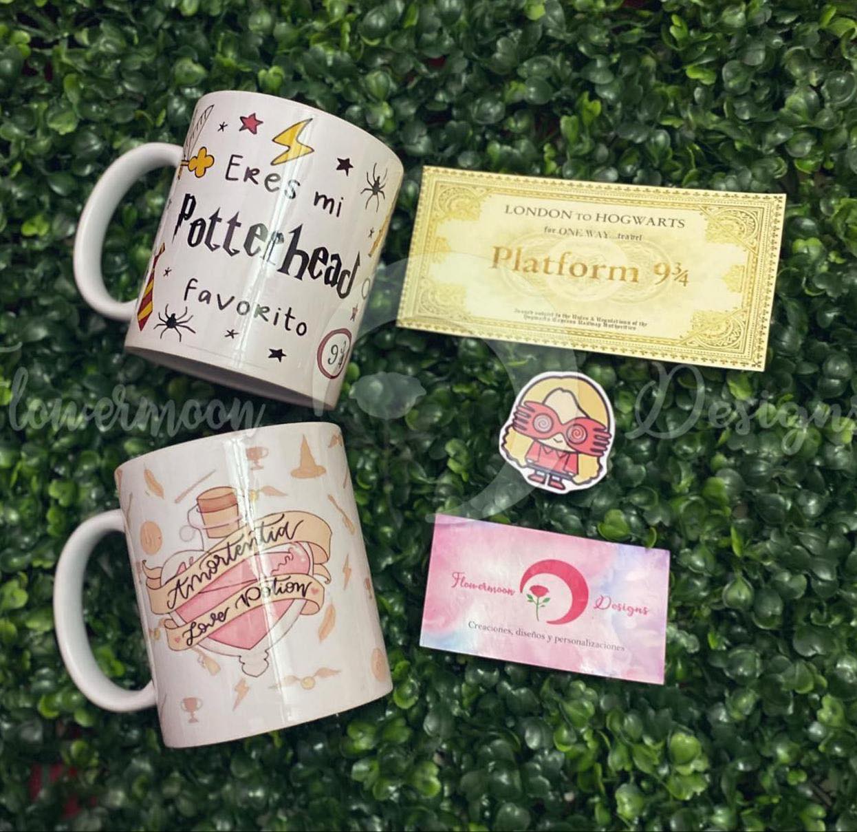 Dúo de tazas potterhead Etiqueta al... - Flowermoon Designs | Facebook