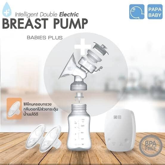🍼🍼🍼 PAPA Electric Breast Pump เครื่องปั๊มนมไฟฟ้าแบบคู่ น้ำหนักเบา พกพา ...
