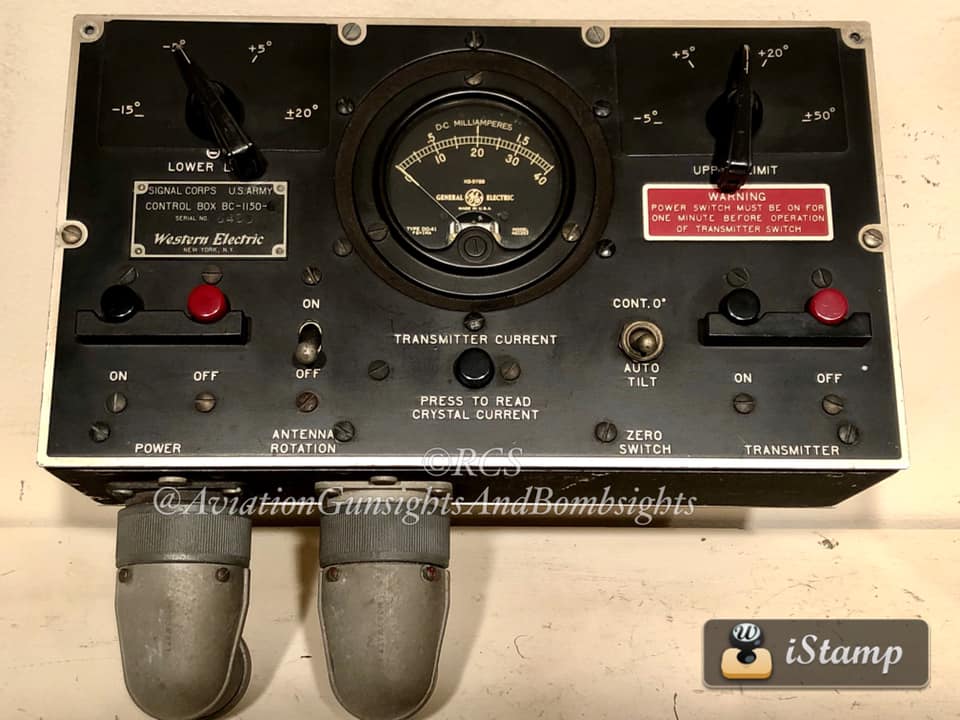 Radar Operator’s Control Unit for the SCR-720 Intercept RADAR used in ...