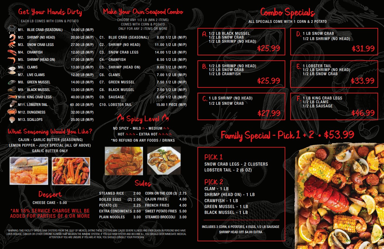 🦀 Check out our updated... - Juicy Seafood - Rochester
