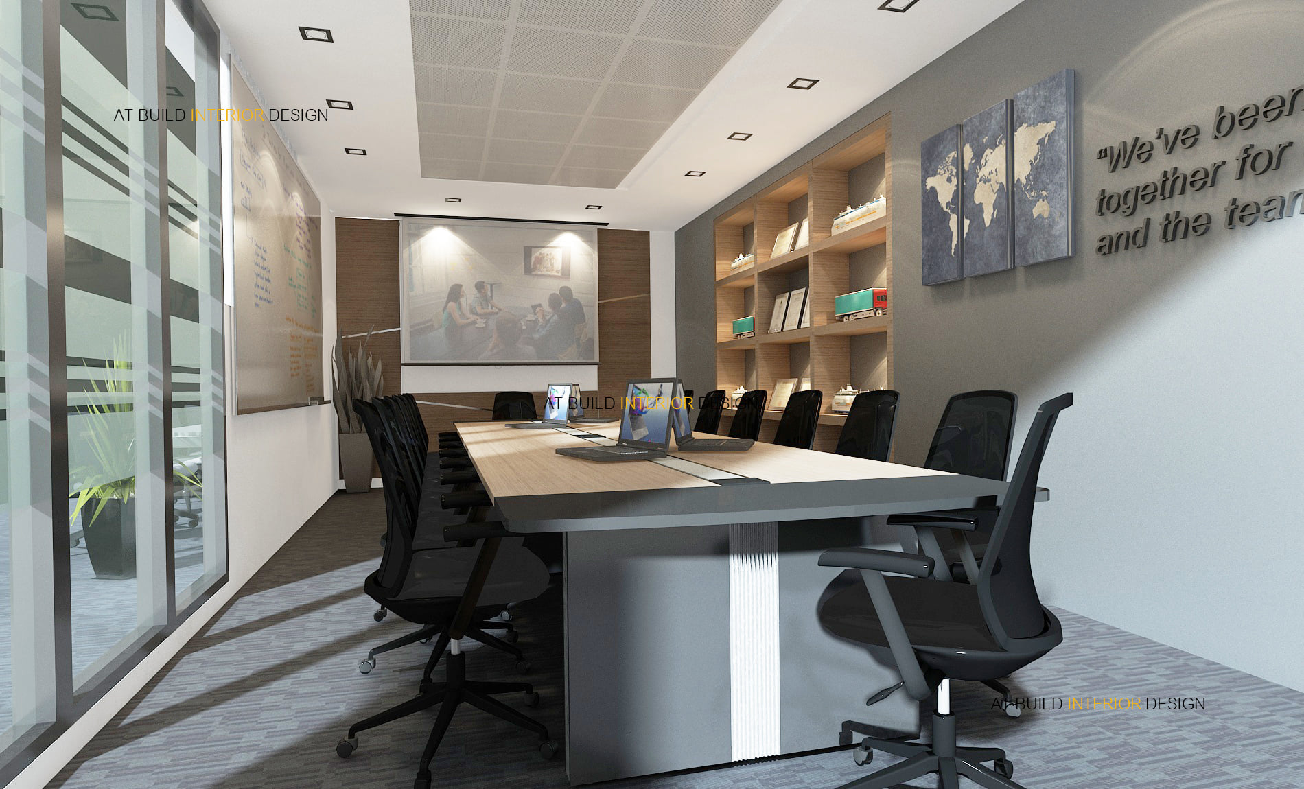 💻💻Conference Room Idea💻💻Design By At Build Interior Design #รับออกแบบตก ...
