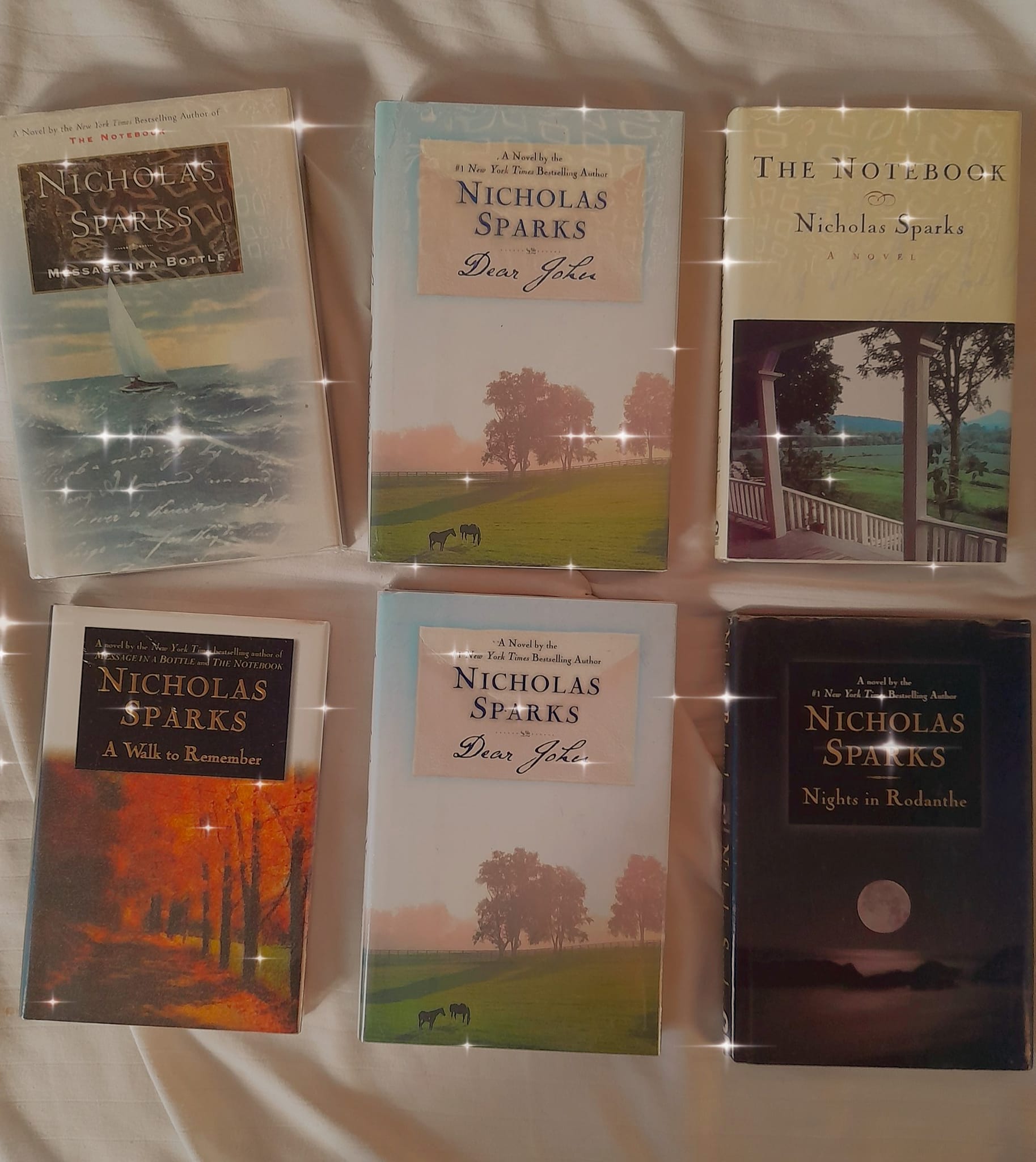 Nicholas Sparks book collection and signed editions