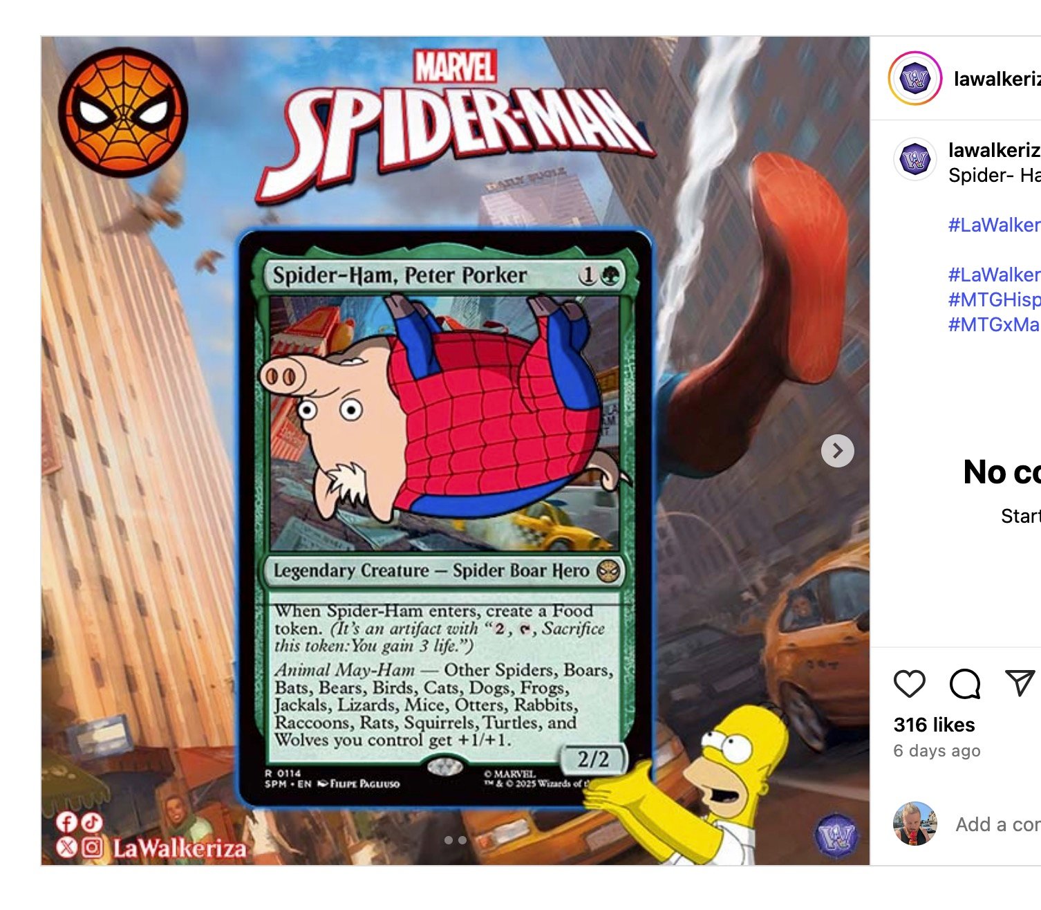 spider ham peter porker mtg card Spider-Ham, [114] [Marvel's Spider-Man] [Foil]  Face to Face Games SPM] Spider-Ham, Peter Porker :