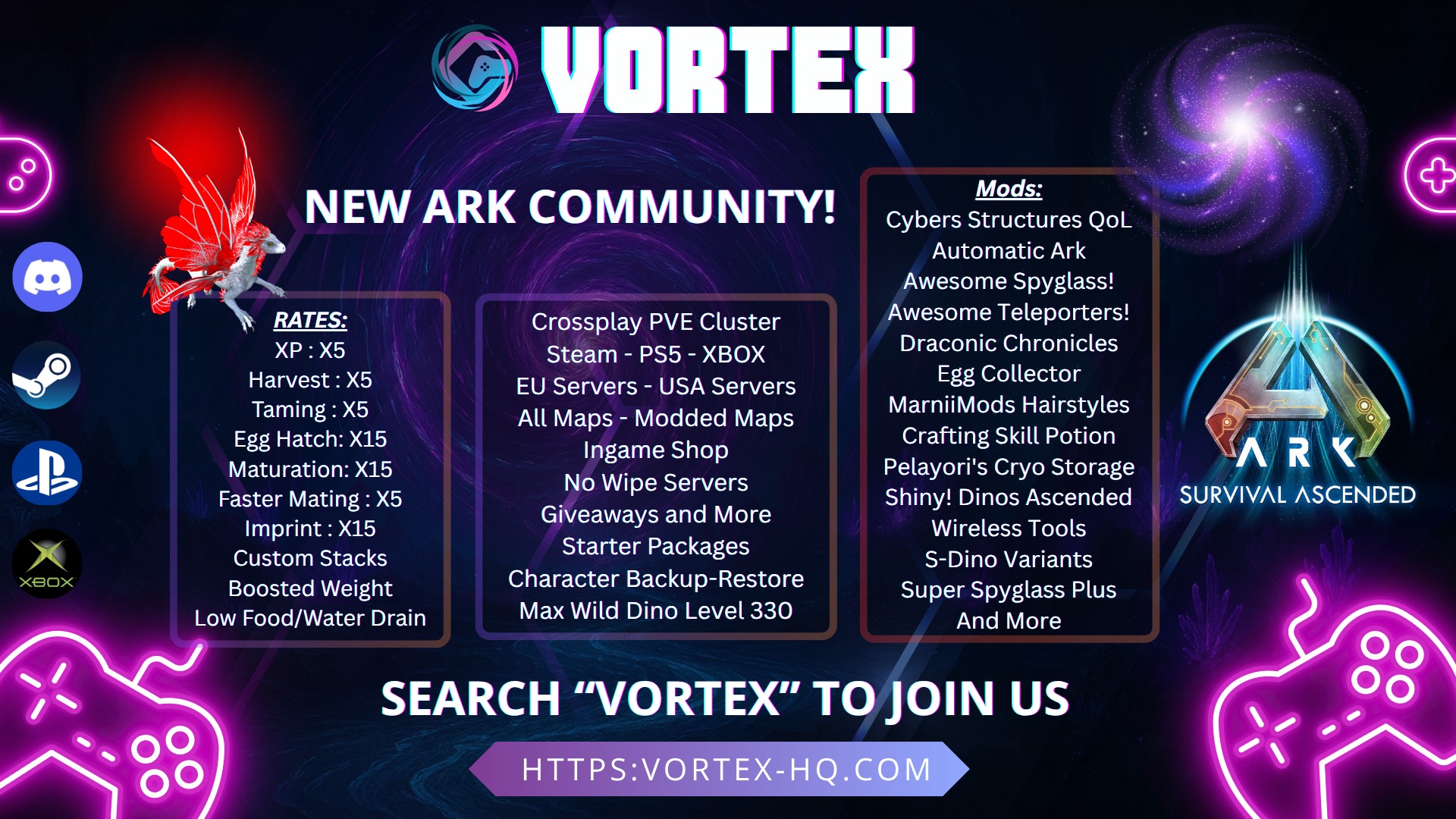 Ankündigung von ARK: Survival Ascended für PS5, Xbox Series und PC; Die Server von ARK: Survival
