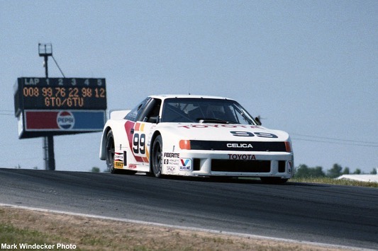 Toyota 98 GTP car at Grand Prix of the Heartland 1988
