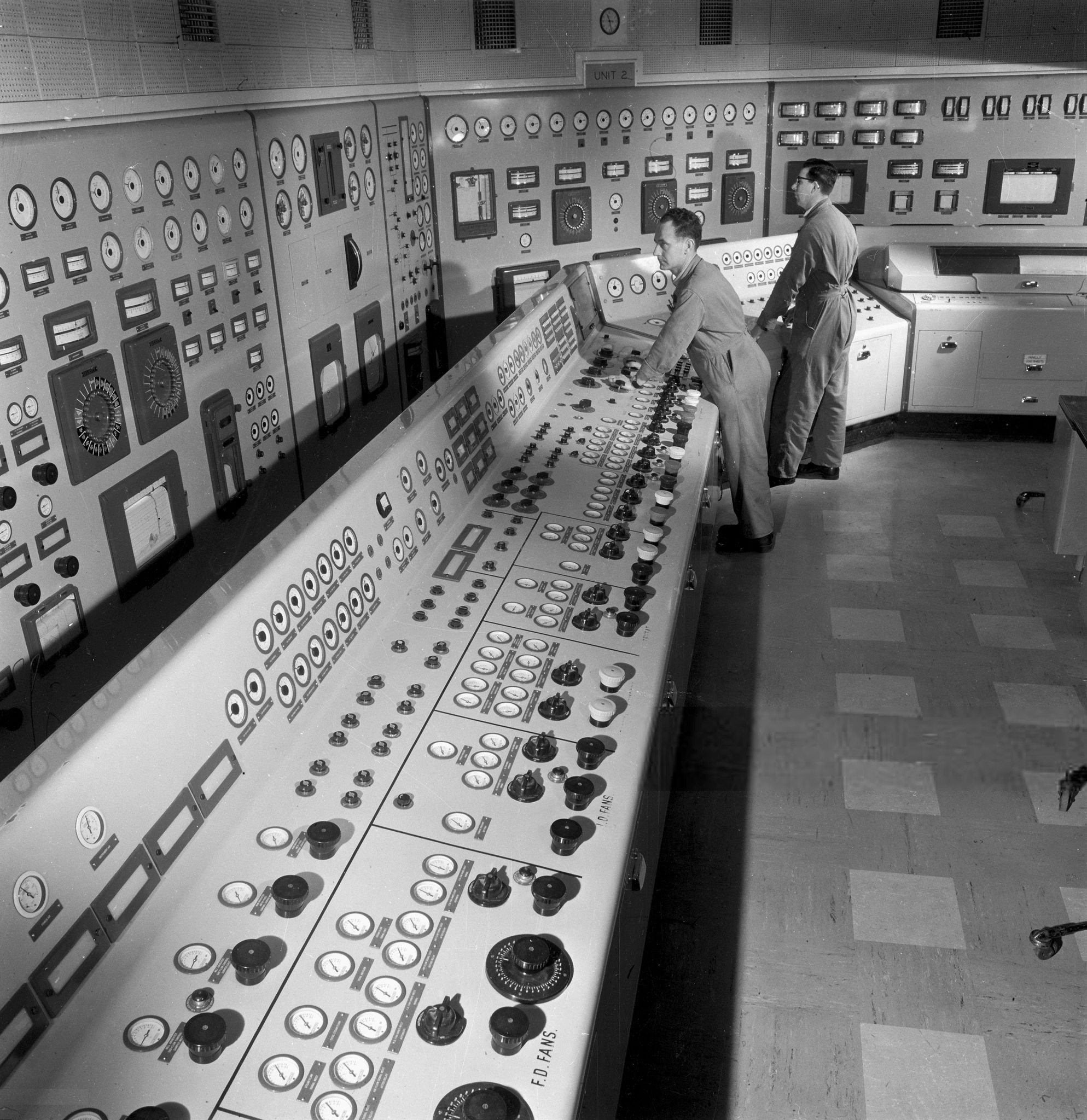 The control room at Neasden power station - 1968