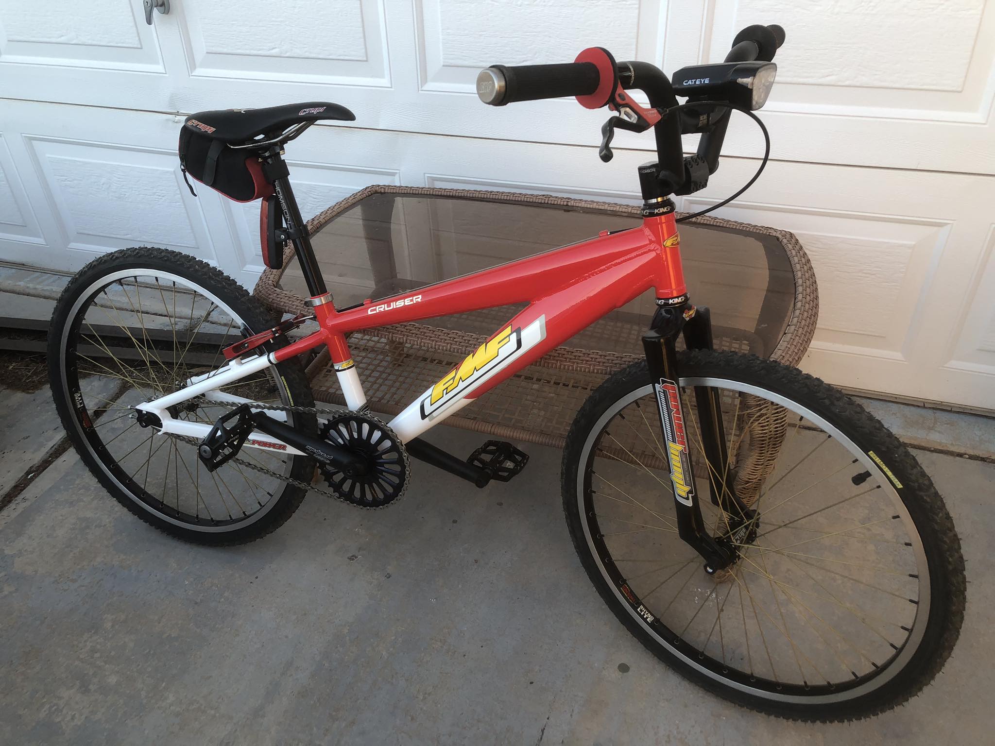 fmf bmx bicycle USED Micro Mini Race Red 20" 30 and over BMX rider's