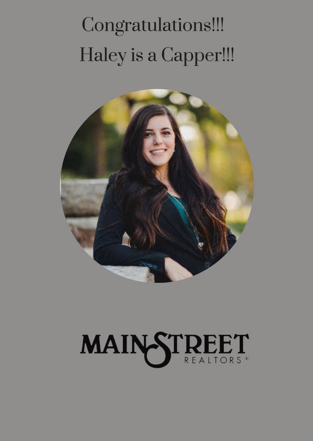 Main Street Realty - Congratulations to Haley Ferlingere!!! She’s a ...