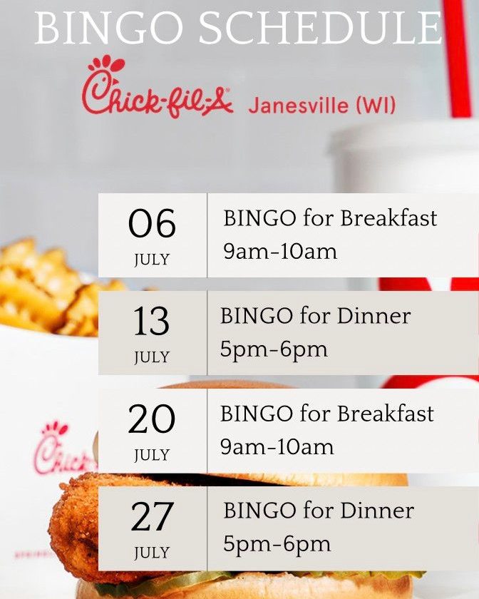 Grab your family and... ChickfilA at Janesville WI