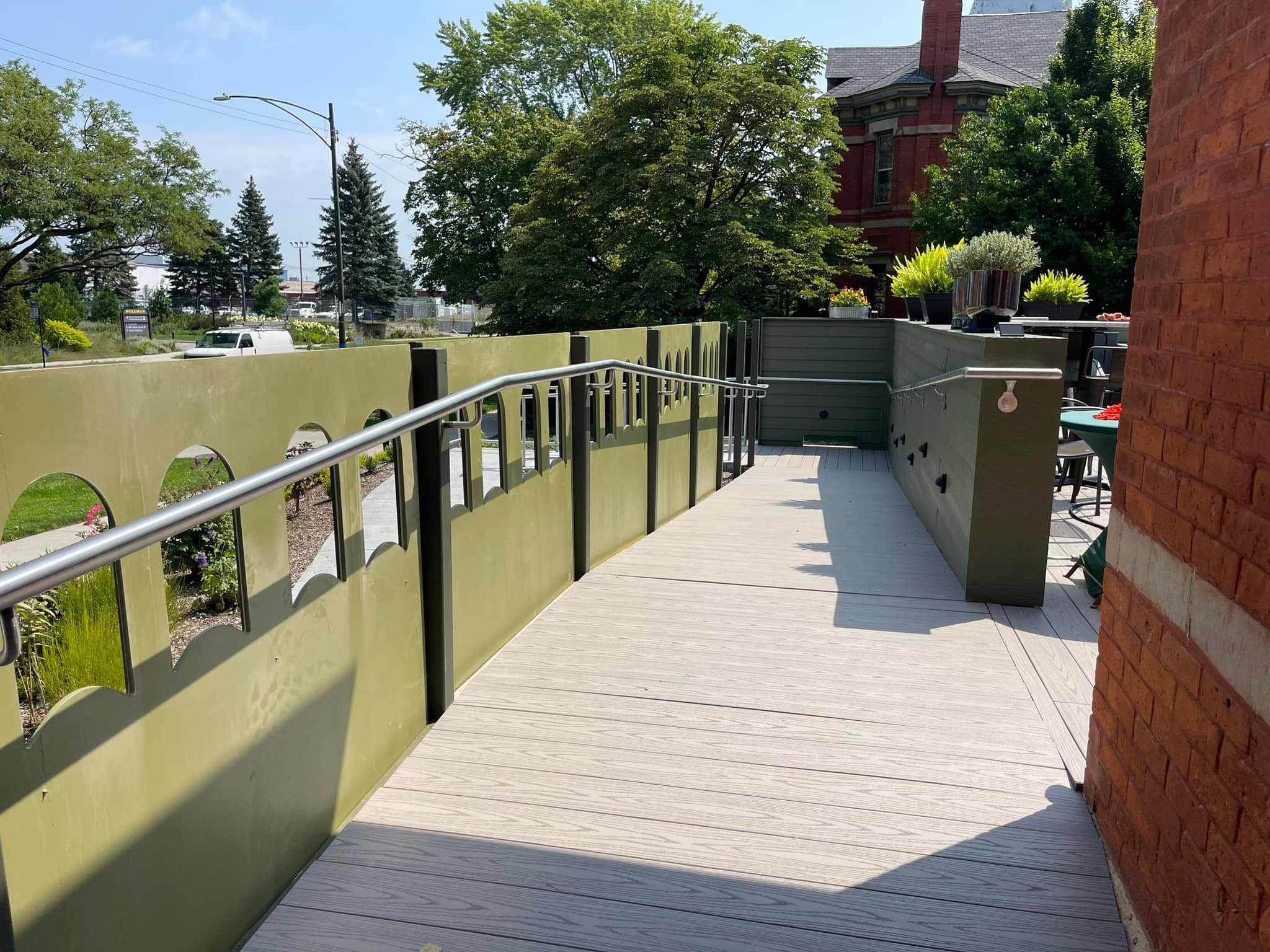 The long awaited ramp wall fence... - Pullman House Project