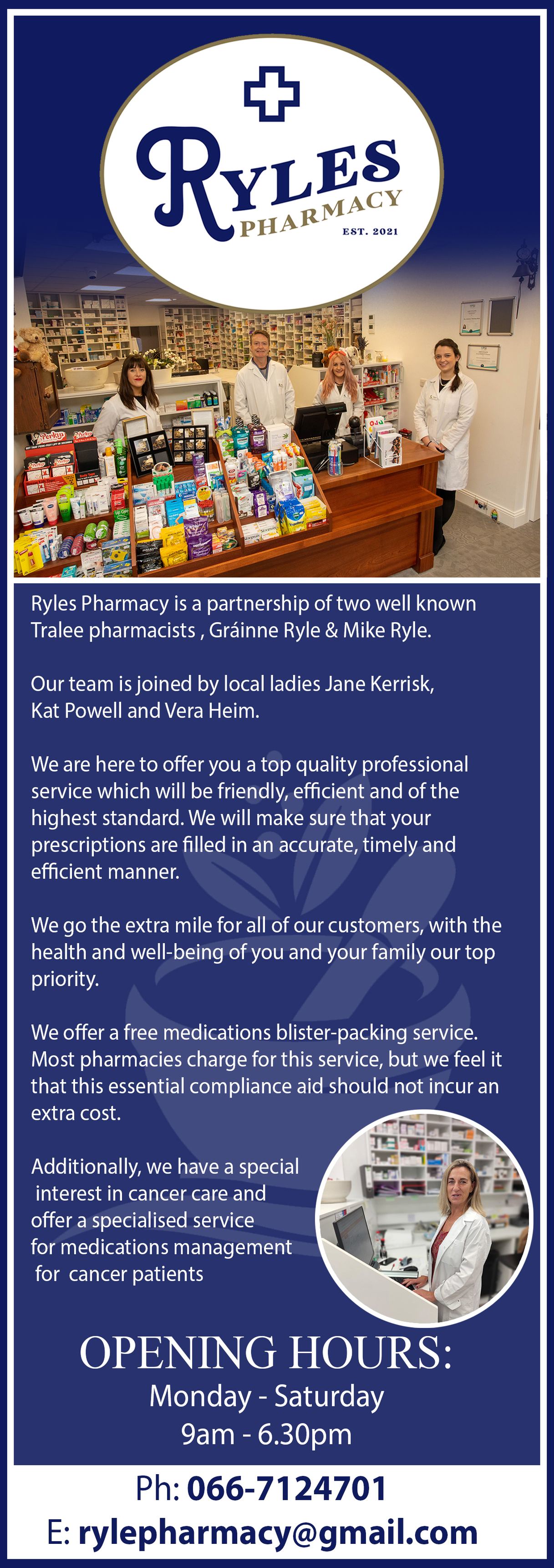 Connect Kerry - Meet the team at Ryles Pharmacy. | Facebook