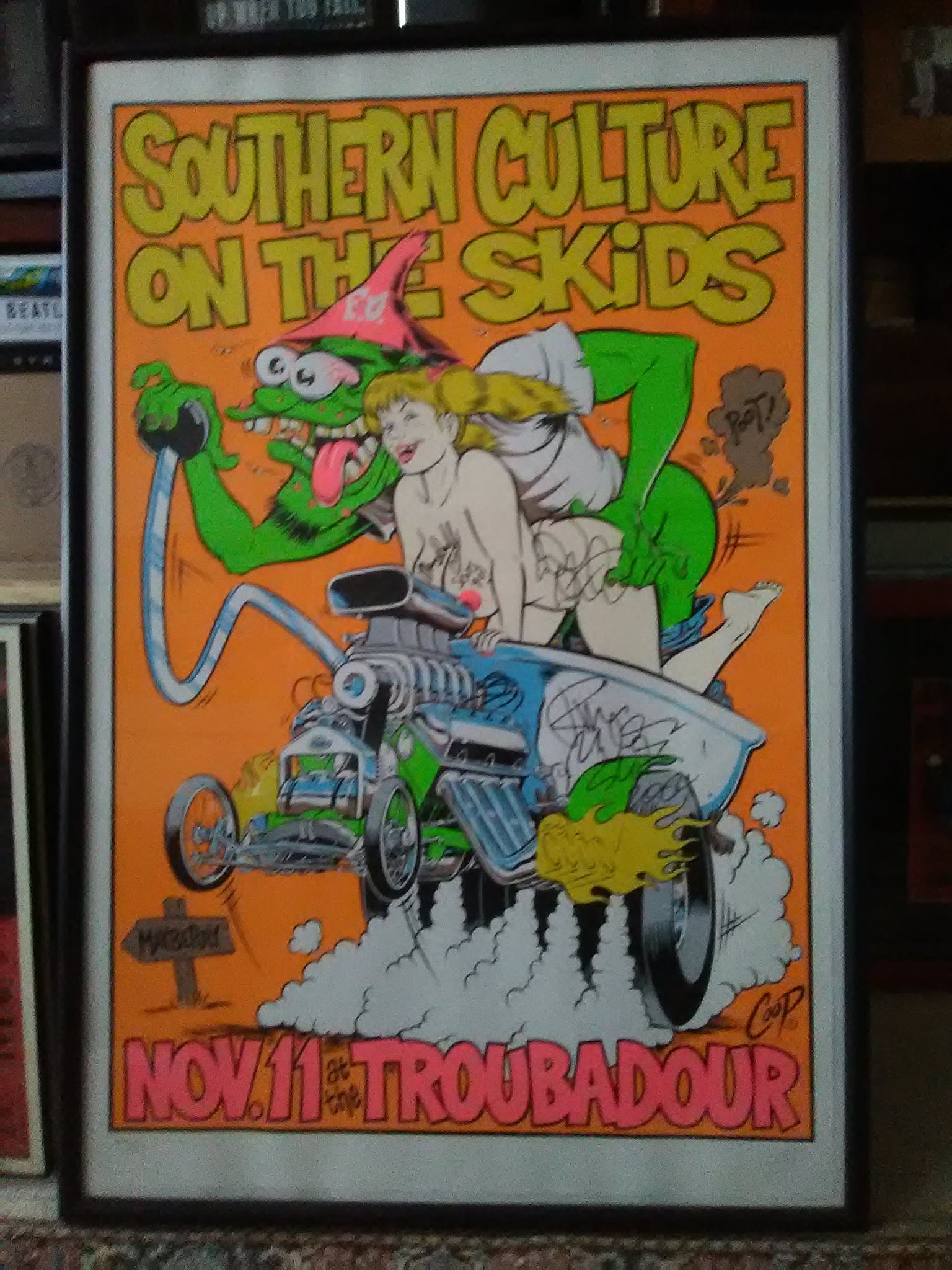 Southern Culture on the Skids tour poster inspired by Kirby Surfers