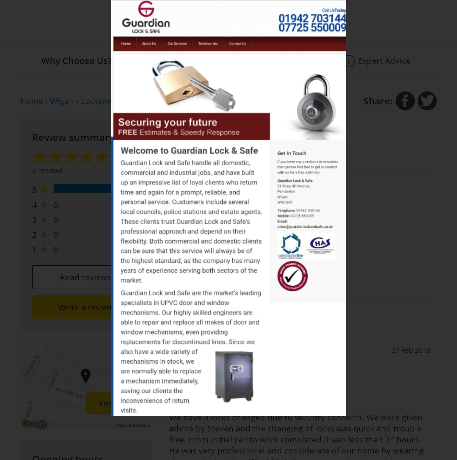 Guardian Lock & Safe | Wigan