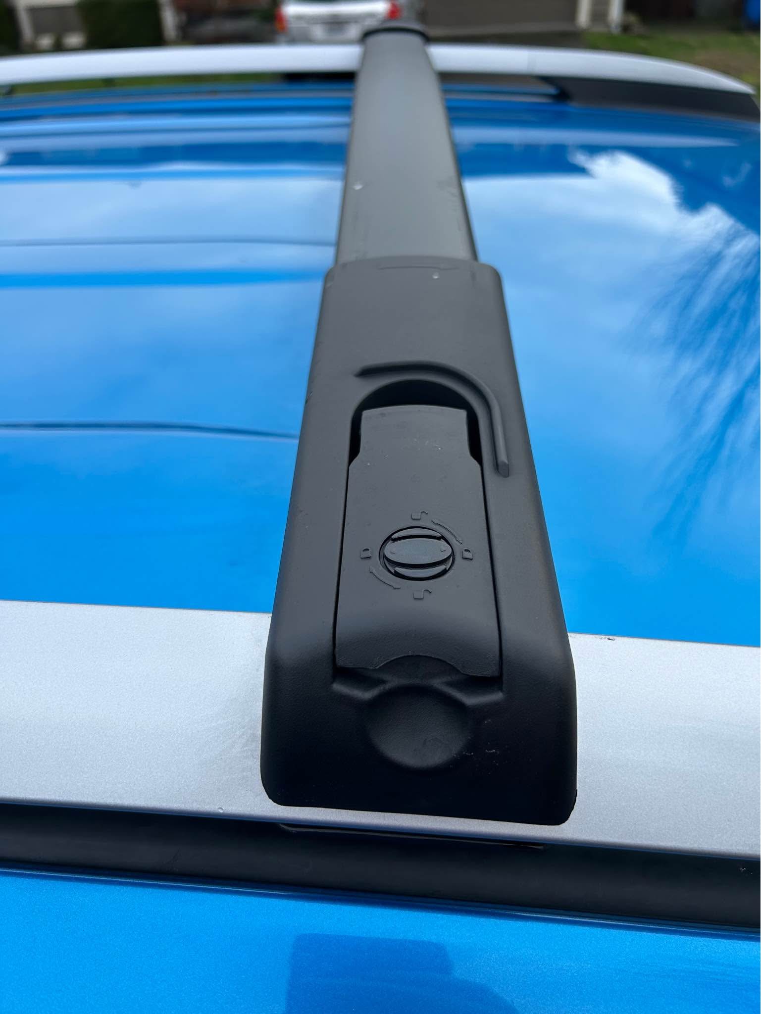 2Pcs Lockable Roof Rail Rack Crossbar Cross Bar Fits for Jeep Renegade 2015-2021