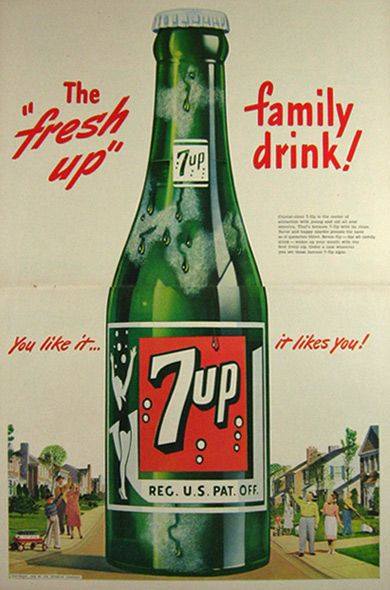 7up✨ セブンアップ Uncola 広告ポスター ❤️希少❤️1971年 海外
