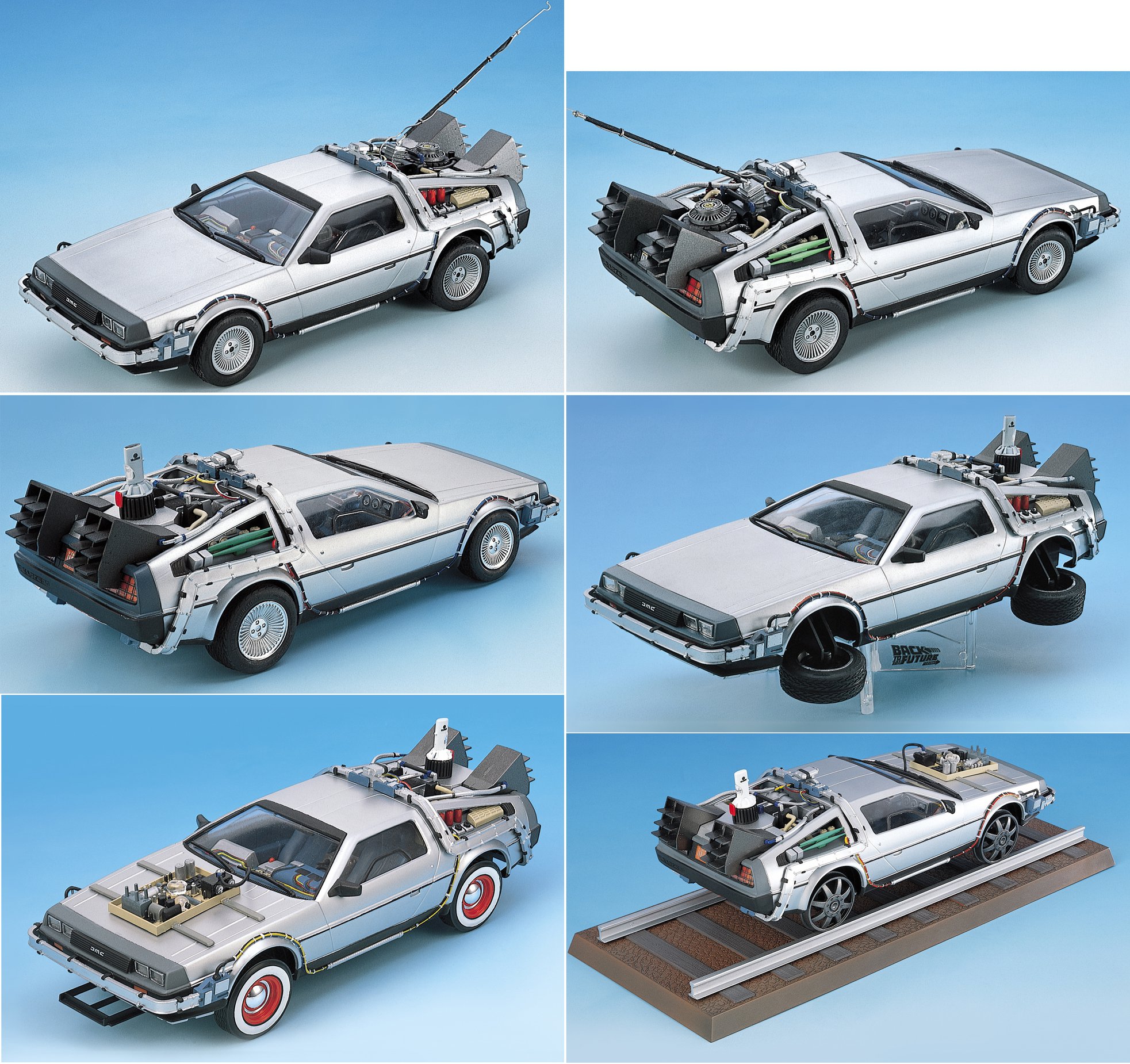 BigBadToyStore - Back to the Future DeLorean 1/24 Scale Model Kits 
