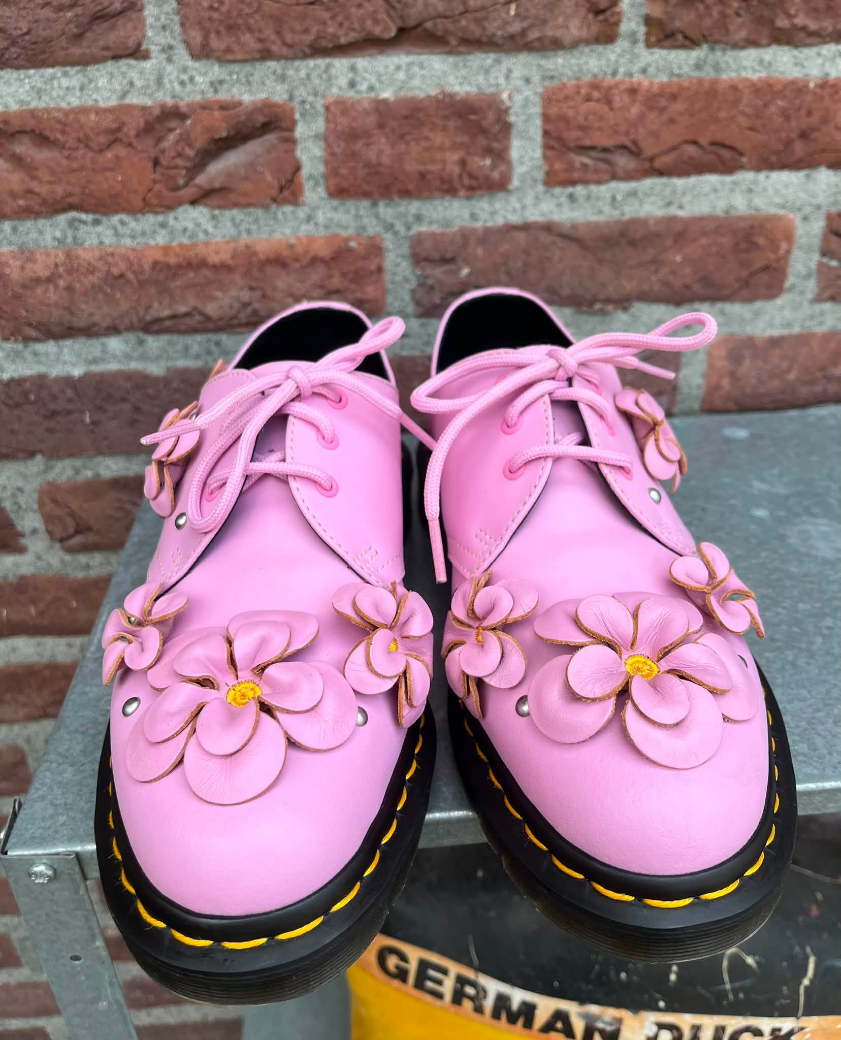 Dr. Martens Damask Pink Floral boots for sale