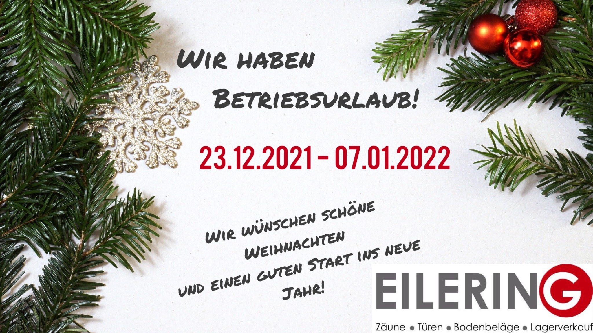 Achtung! Wir haben ab dem 23.12.... - Eilering GmbH & Co.KG | Facebook