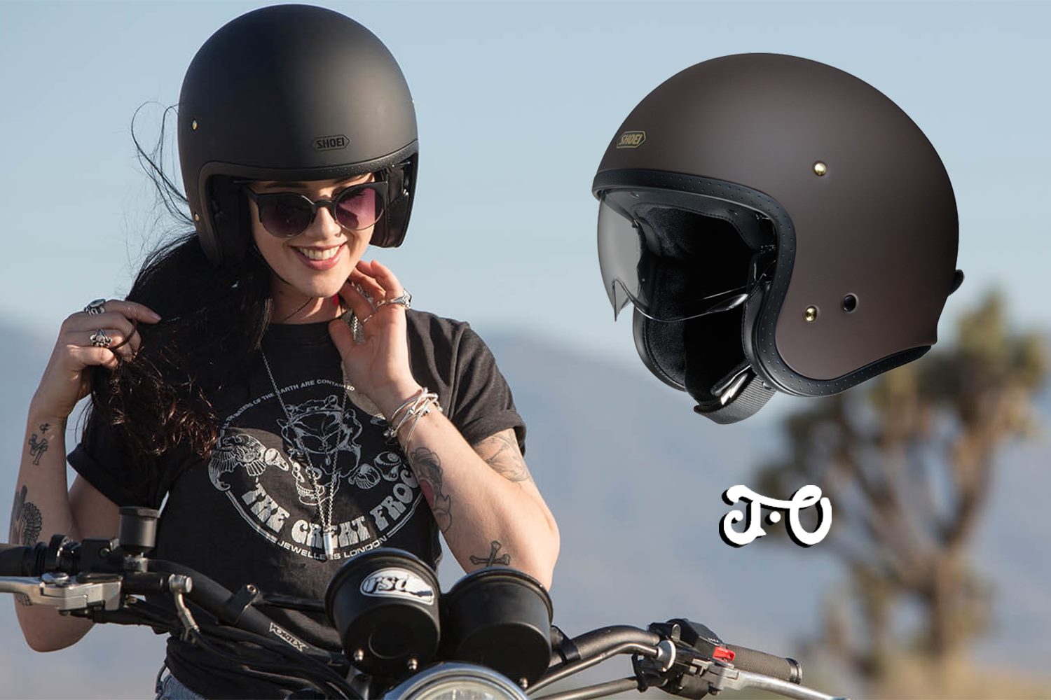 classic motorcycle helmets australia BowLift Full Face Road Helmets -