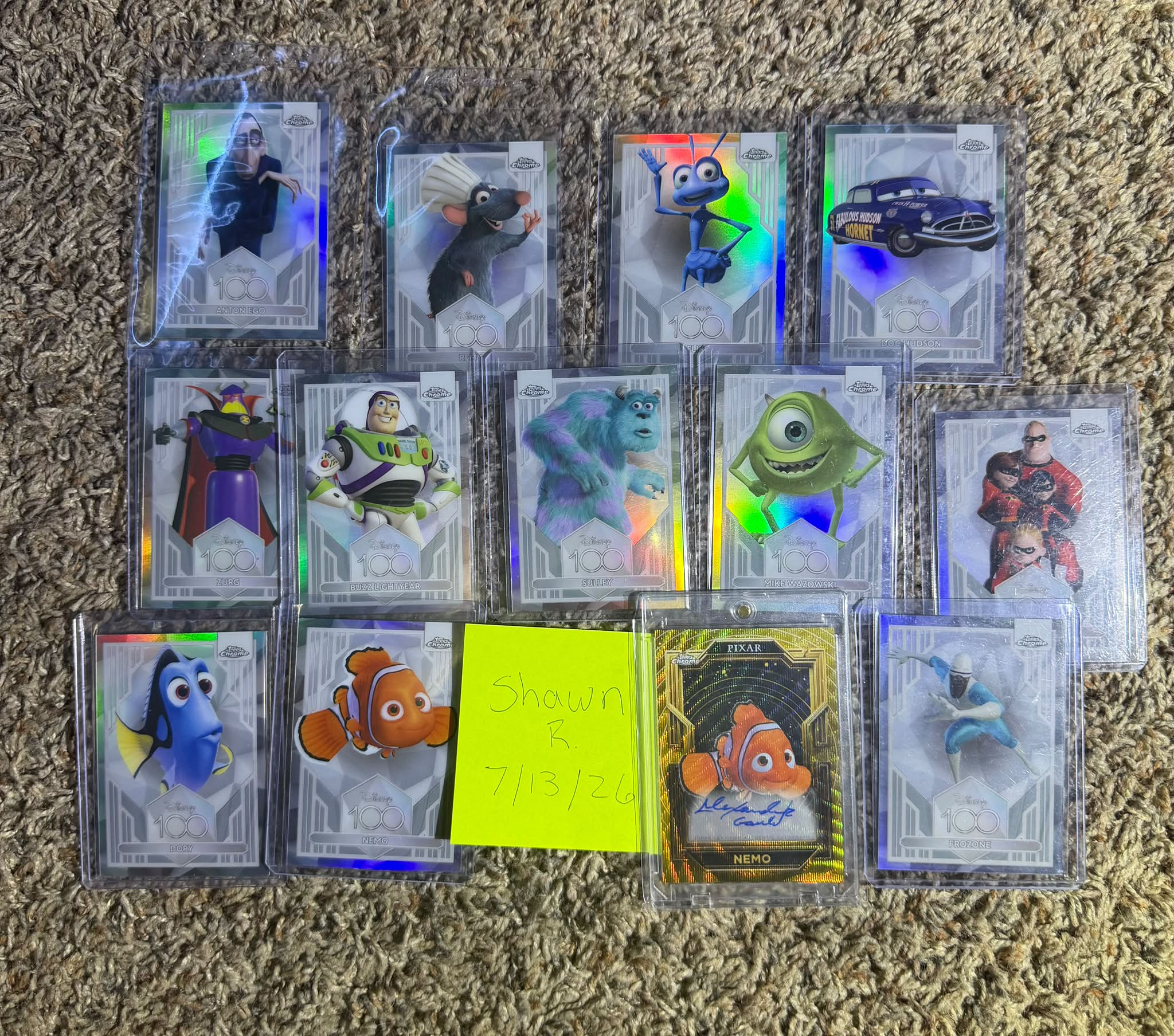 2023 TOPPS CHROME DISNEY 100 /399 Pink PSA 10's