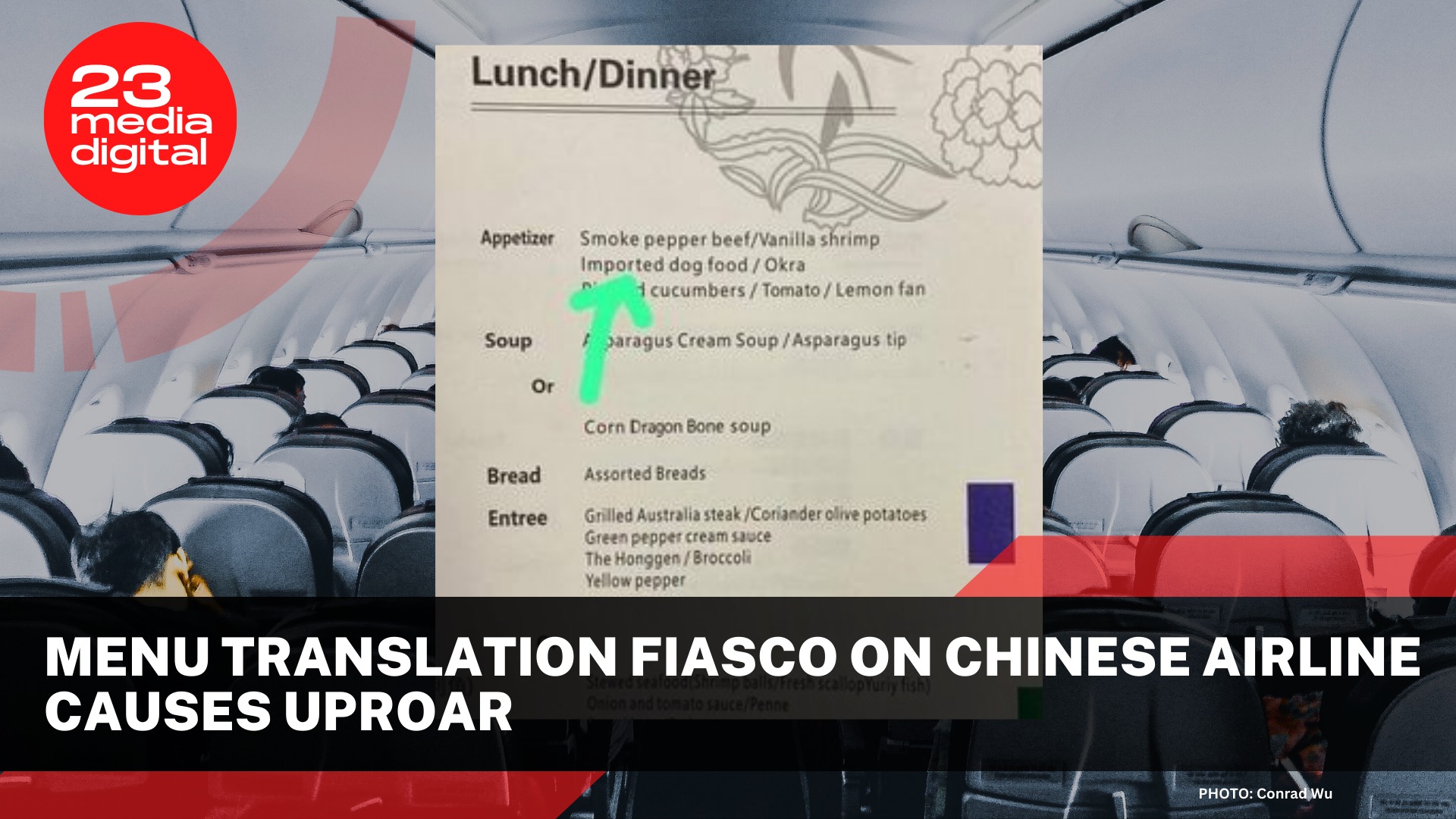 MENU TRANSLATION FIASCO ON CHINESE... - 23 Media Digital | Facebook