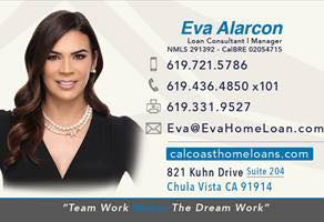 Eva Alarcon, Mortgage Broker & Loan Processing | Coronado CA