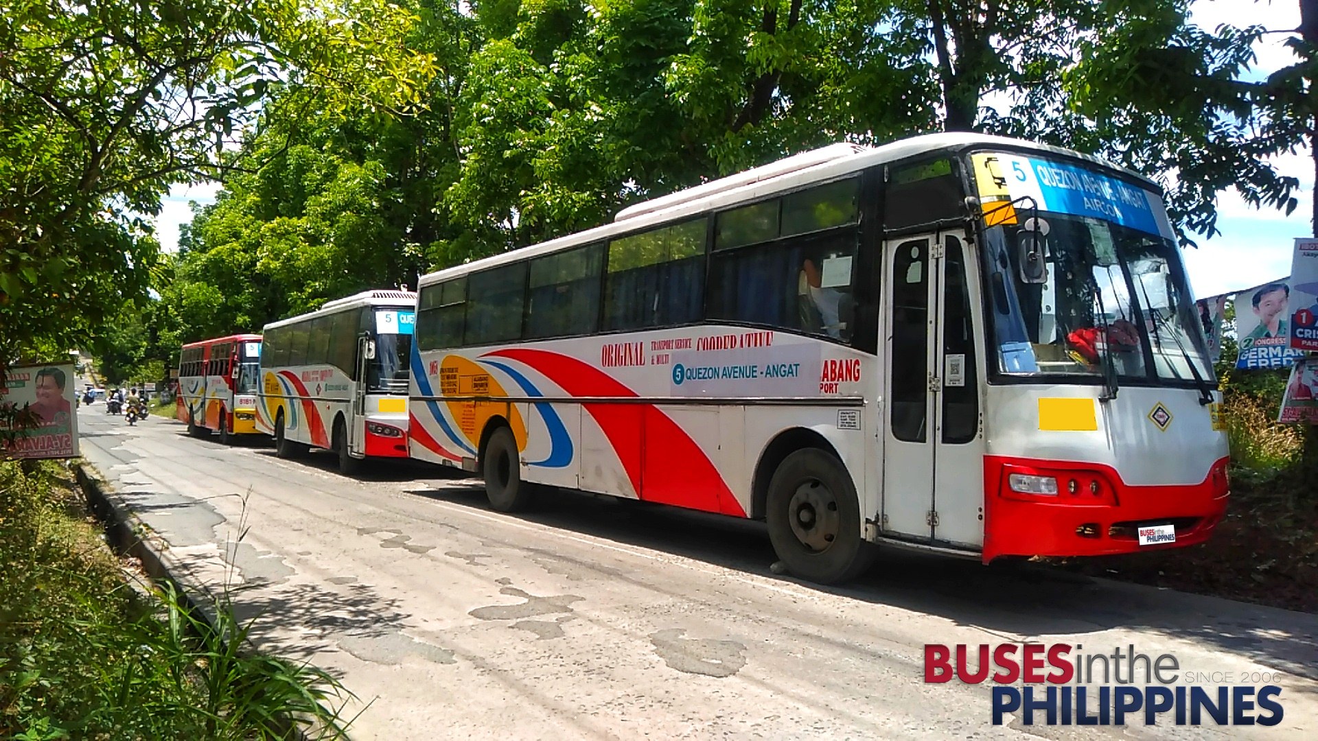 Buses in the Philippines - Route 5's EXFOH Line Up! Original Transport ...