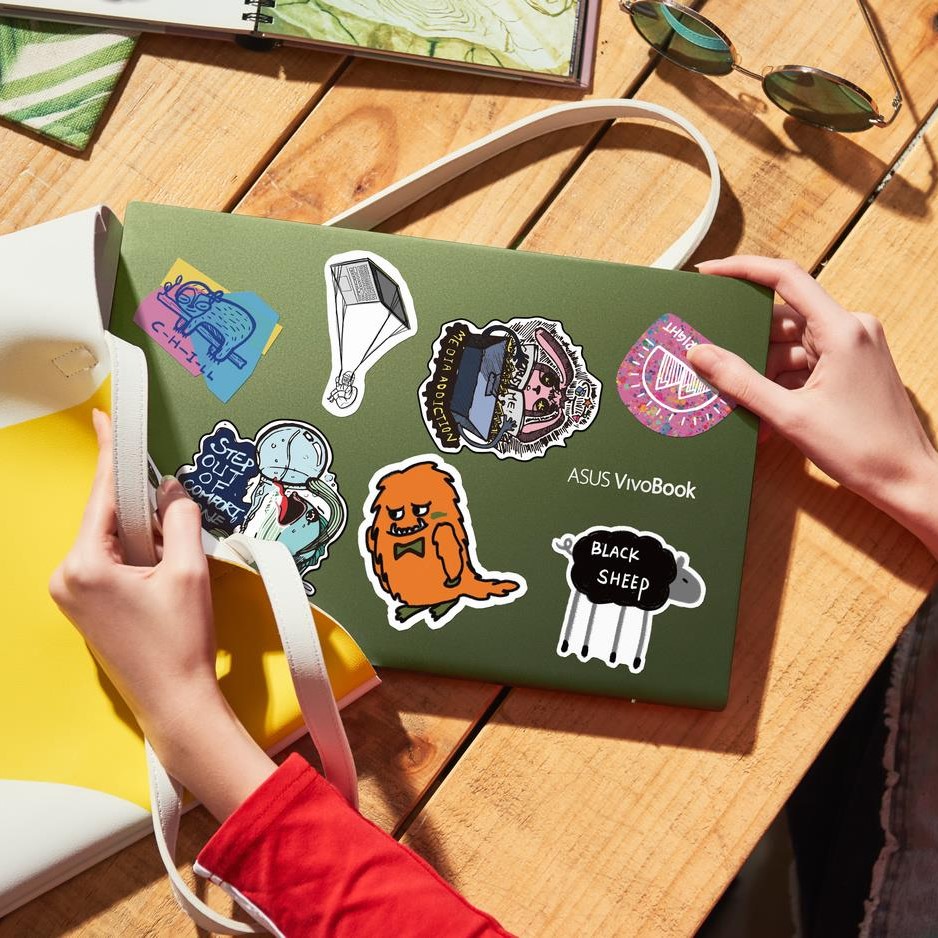 ASUS - Every sticker has a story, so stick up for what you...
