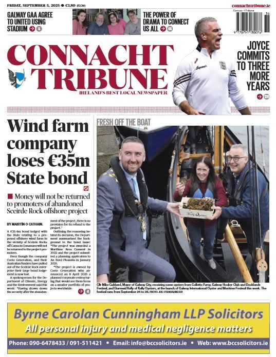 Mike Cubbard - Pictured on front of the Connacht Tribune -... | Facebook