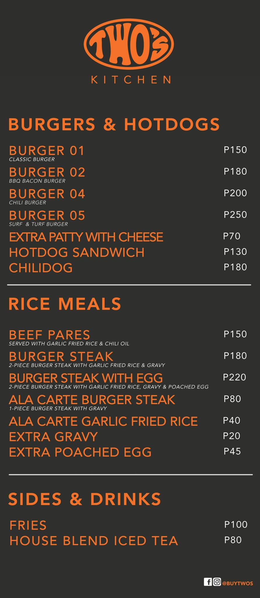 Two's - To whom it may concern: Eto po ang aming Updated... | Facebook