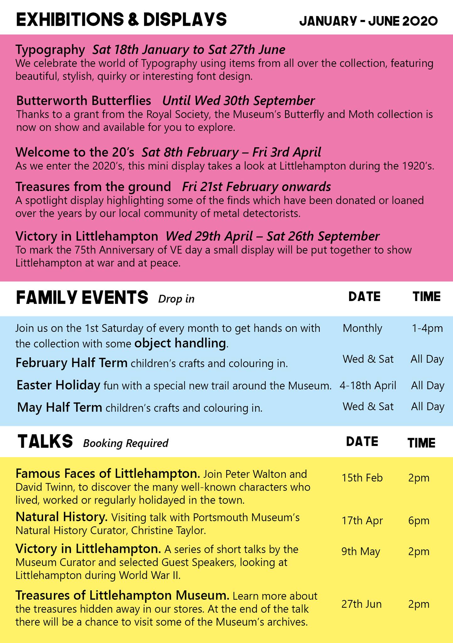 All About - Littlehampton Museum has a full schedule of...