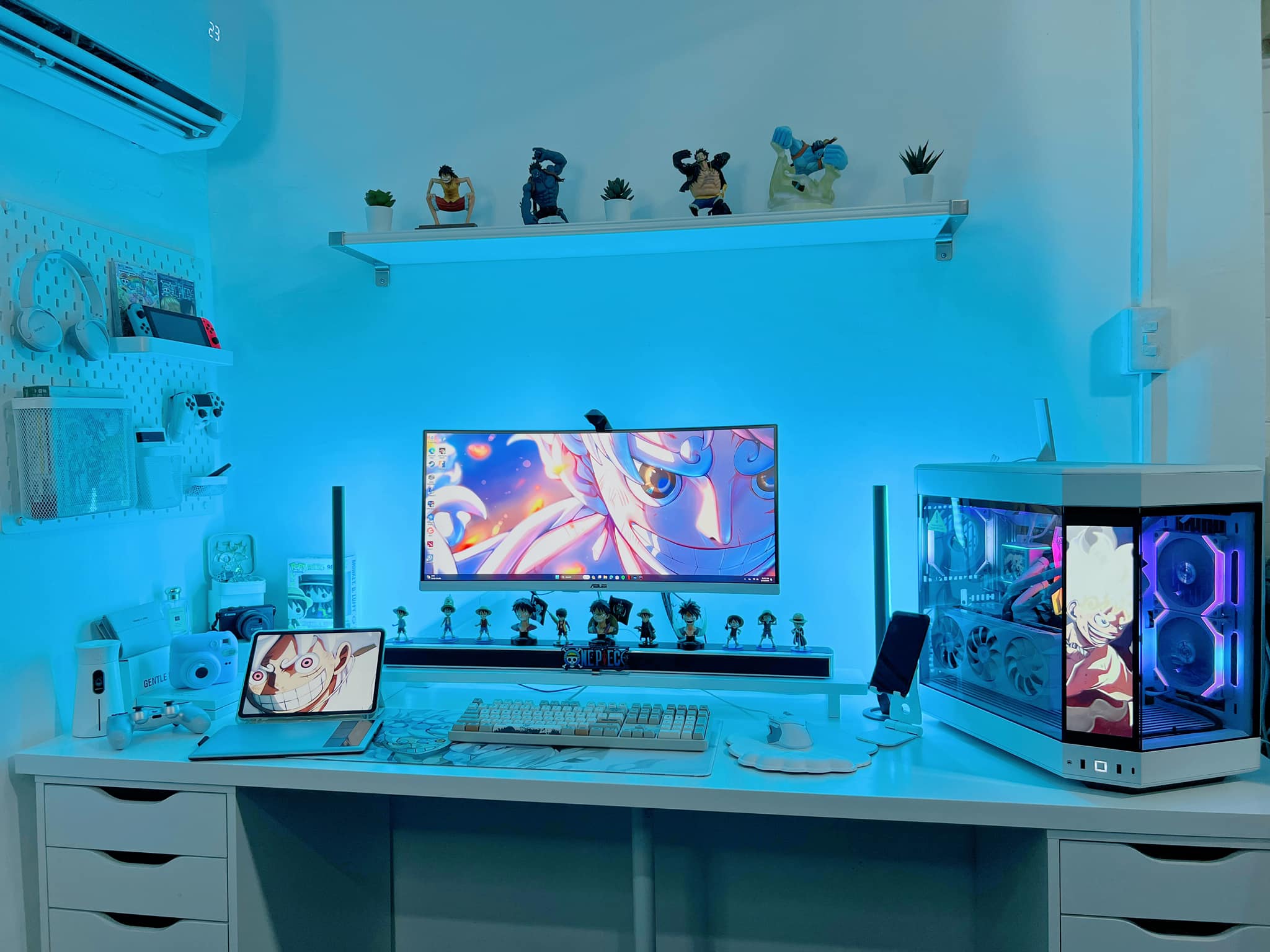 One Piece Inspired Gaming/Working Set-Up 🔥❤️ By nakama Johans