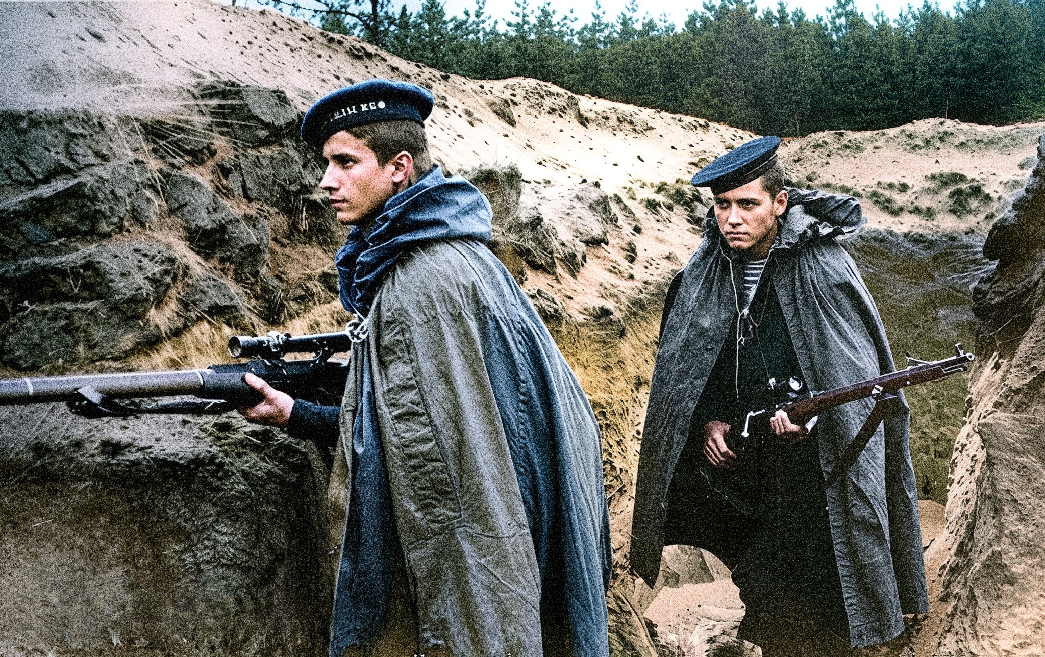 CH Inam - Two Soviet Marines from the Baltic Fleet armed with sniper ...