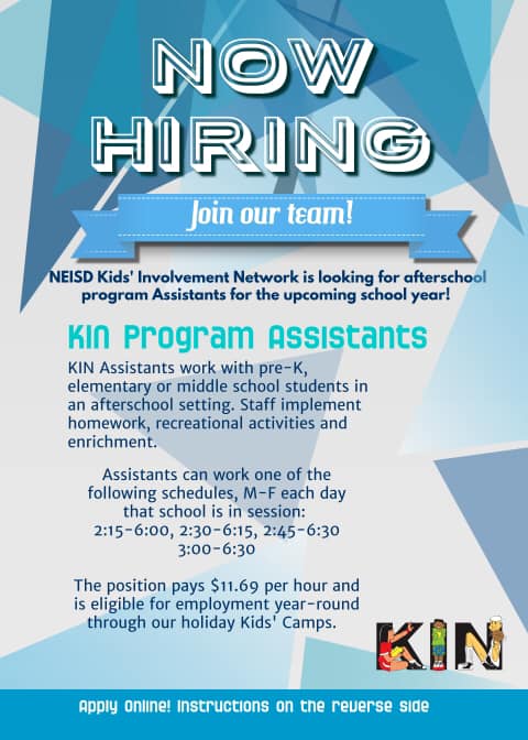 NEISD Kids' Involvement Network - KIN | San Antonio TX