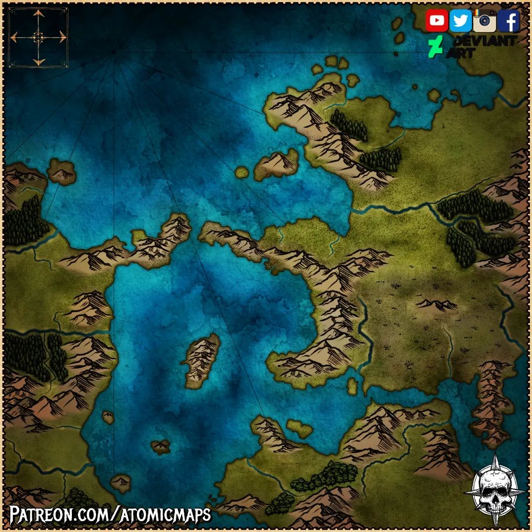 Atomic - A new world map! Go check the original at patreon.com ...