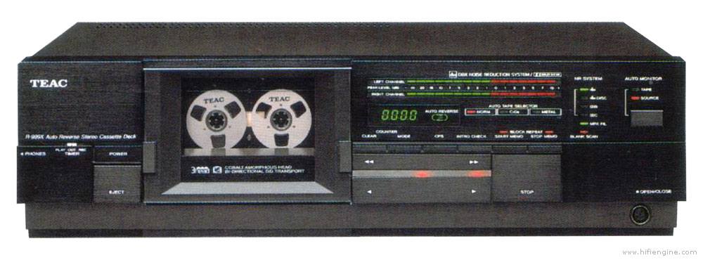 TEAC R-999X and R-919X auto reverse cassette decks specifications