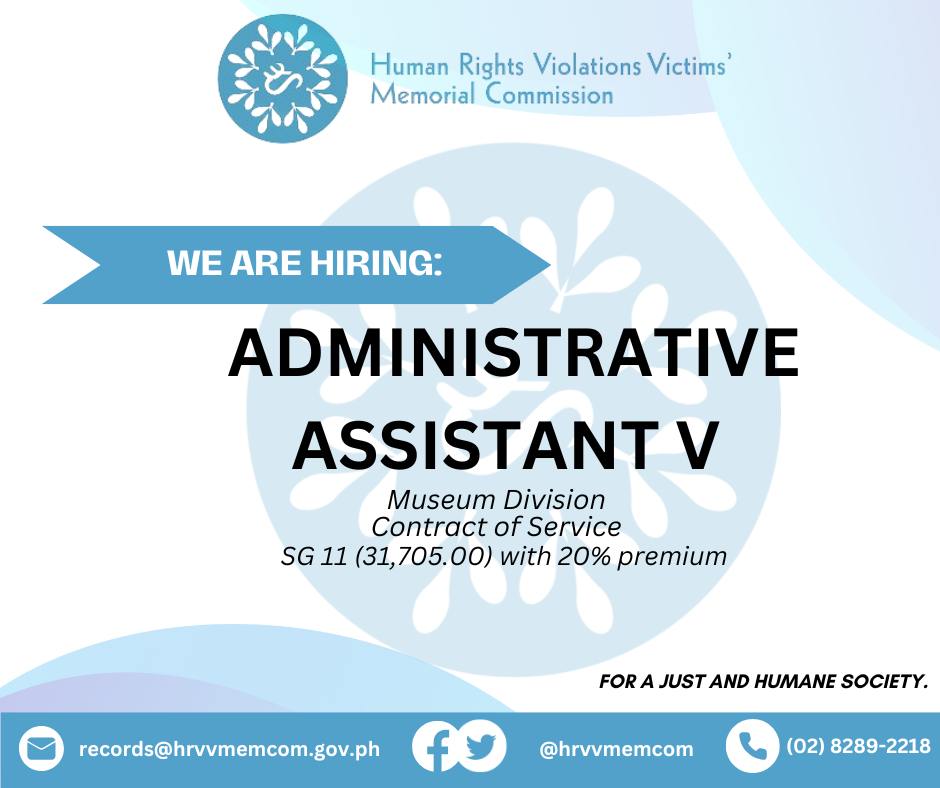 Government Jobs Philippines | The Human Rights Violations Victims ...