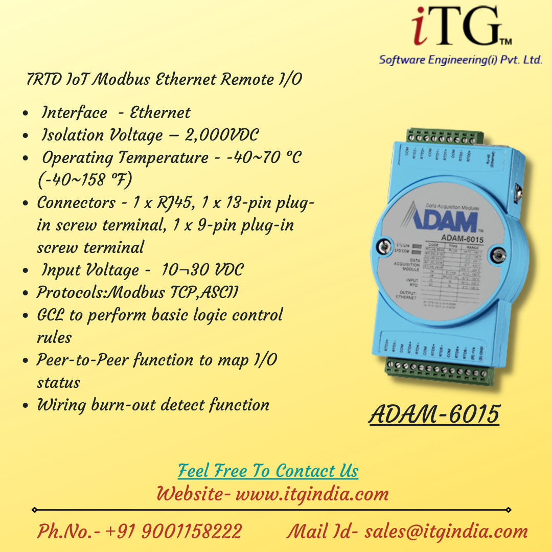 The ADAM-6015... - iTG Software Engineering - I Pvt. Ltd. | Facebook