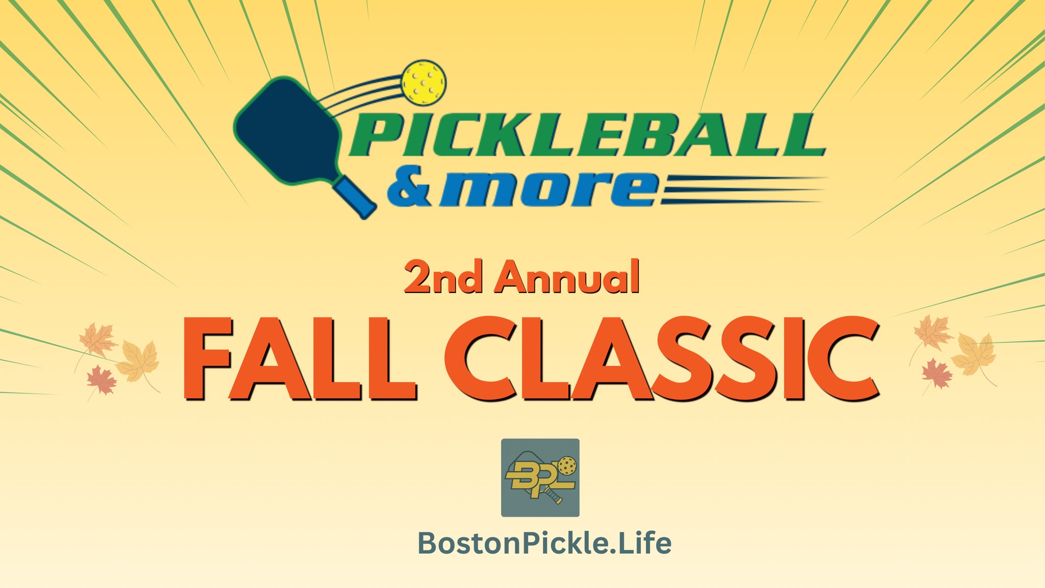 2nd Annual Fall Pickleball Classic at Pickleball & More