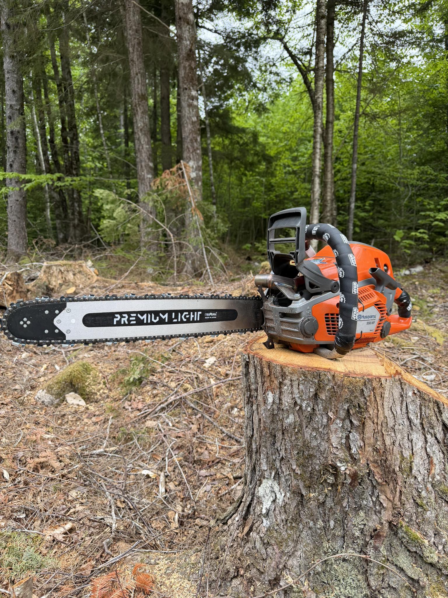 Tsumura bar on Husqvarna 550 XP MK2