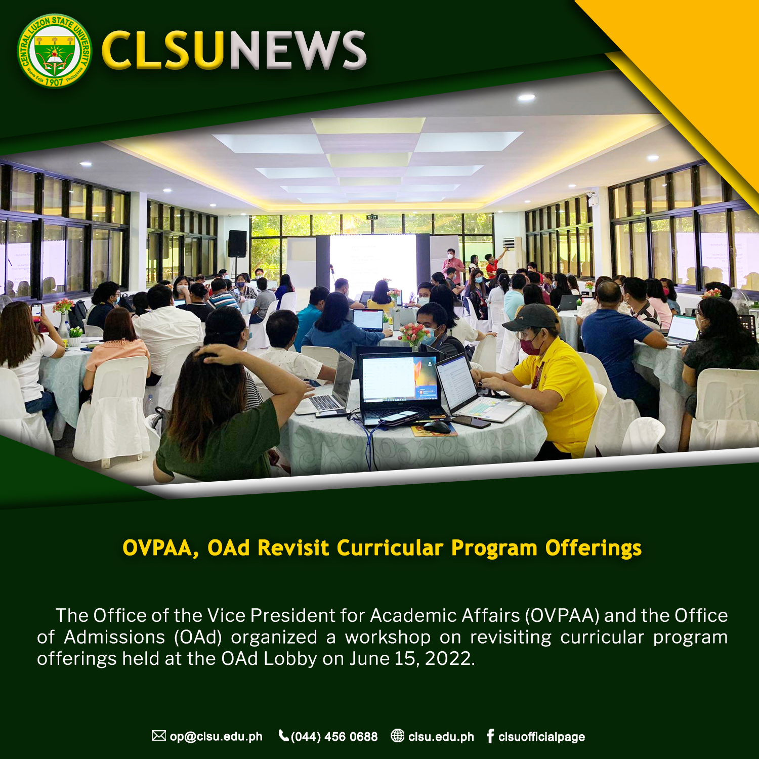 Central - PHOTONEWS| OVPAA, OAd Revisit Curricular Program Offerings ...