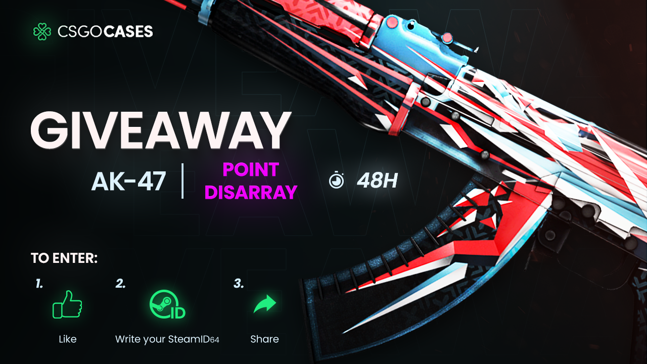 csgocases.com - ⚠️AK-47 | Point Disarray (MW) GIVEAWAY!🎁... | Facebook