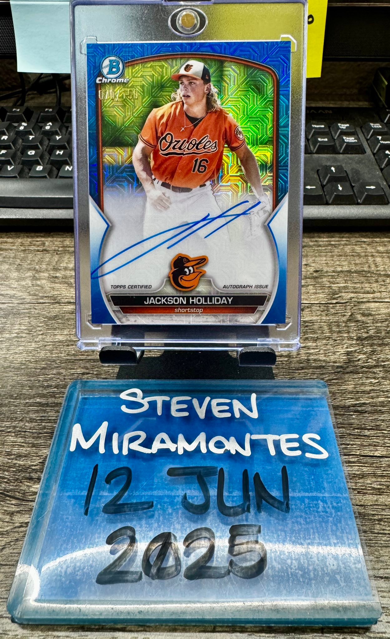 Selling 2023 Bowman Chrome Mega Box Jackson Holliday Auto Blue 