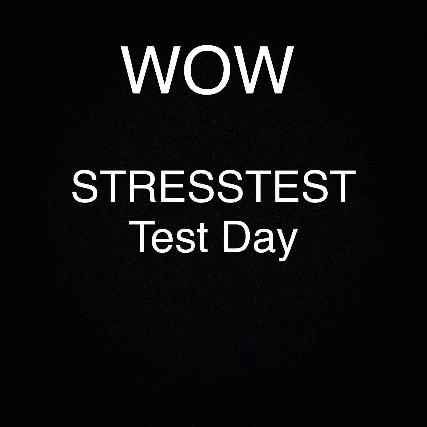 Thestresstest - For your weekend workout it’s time to test...